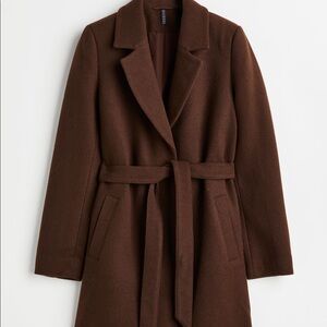 NEW H&M Tie Belt Coat
